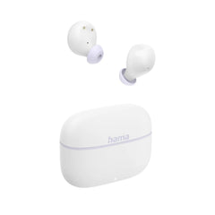 Hama Freedom Buddy II Auriculares con Microfono Omnidireccional - Bluetooth - Rango 10m - Asistente de Voz - Carga por USB-C - Color Blanco