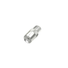 Hama Essential Adaptador de Conector F a Coaxial - Color Plata