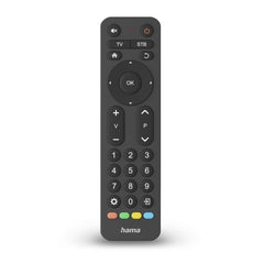 Hama Mando a Distancia para TV - Universal - Alcance 10m - 31 Botones - Permite 2 Dispositivos Simultaneos - 17.3x4.7x2cm - Color Negro