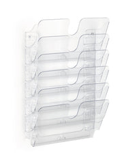 Durable Flexiplus 6 Dispensador para Folletos A4 Horizontal - Transparente