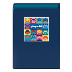 Dohe Playmobil Carpeta de 4 Anillas Mixtas de 40mm - Formato Folio - Cubierta en Carton Forrado Plastificado