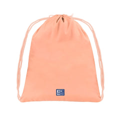 Oxford Young Proof B-Cool Mochila Saco Plano - Apertura Superior - Plastico Reciclado RPET - Bolsillo Interior con Cremallera - Tira Reflectante - Color Melocoton