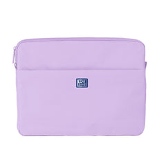 Oxford Young Proof B-Case Funda para Portatiles hasta 14" - RPET Reciclado - Bolsillo Frontal con Cremallera - Acolchado y Suave - 350x265x28mm - Color Lavanda
