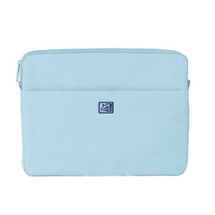 Oxford Young Proof B-Case Funda para Portatiles hasta 14" - RPET Reciclado - Bolsillo Frontal con Cremallera - Acolchado y Suave - 350x265x28mm - Color Azul Claro