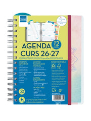 Finocam Magistral Agenda Escolar 26/27 en Catalan - Semana Vista Horizontal - Formato 4º - 155x212mm - Tapas de Polipropileno - Papel de 80g/m2 - Espiral - Esquinas Microperforadas - Multicolor