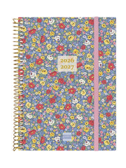 Finocam Espiral Agenda Internacional - 18 Meses - Semana Vista Horizontal - Formato E10 - 155x212mm - Tapas de Polipropileno - Papel de 80g/m2 - Esquinas Microperforadas - Multicolor
