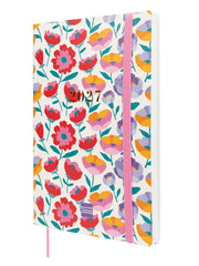 Finocam Dotted Agenda de Tapa Flexible Internacional - 16 Meses - Semana Vista Horizontal - Formato Y10 - 140x204mm - Papel de 80g/m2 - Esquinas Microperforadas - Cierre con Goma - Multicolor