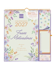 Finocam Sep Calendario de Pared - 16 Meses - Mes Vista - Formato Plus - 215x325mm - Espiral Doble Metalica - Papel de 140g/m2 - Espacio para Notas - Anilla Portaboligrafo - Multicolor