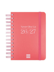 Finocam Cosmo Flex Agenda Escolar 26/27 - 1 Dia por Pagina - Formato 8º - 120x169mm - Tapas de Polipropileno - Papel de 80g/m2 - Espiral Metalica - Esquinas Microperforadas - Color Rojo