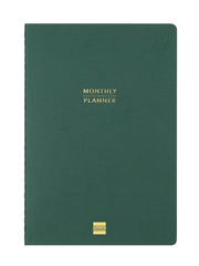 Finocam Haiku Planificador sin Fechar - Internacional - Mes Vista - Formato Y11 - 165x240mm - Papel de 95g/m2 - Hojas con Punteado - 16 Meses - Color Verde
