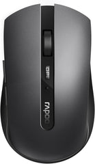 Rapoo 7200M Raton Inalambrico - Bluetooh y 2.4GHz - 1600 DPI - Autonomia 9 Meses - Color Negro