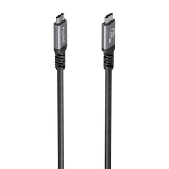 Aisens Cable USB-C Macho - Soporta hasta 240W - Longitud 1.5m - Velocidad de Transferencia hasta 40Gbps - Resolucion 8K - Aluminio - Color Negro