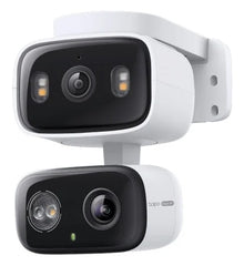 TP-Link Tapo C246D Camara de Seguridad Exterior - 2K QHD - 2 Lentes - WiFi - Resolucion 3Mpx - Vision Nocturna - Audio Bidireccional - Cancelacion de Ruido - Color Blanco y Negro
