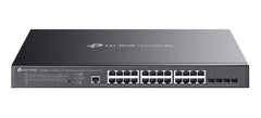 TP-Link Omada SG3428XMPP Switch 28 Puertos - Gestionado - 8xRJ45 PoE++ 1Gbps - 16xRJ45 PoE+ 1Gbps - 4xSFP 10Gbps - Soporta QOS - Conmutacion hasta 128Gbps - Carcasa Metalica - Color Negro