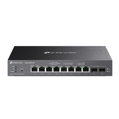 TP-Link Omada SG2210XMP-M2 Switch 10 Puertos - Gestionado - 8xRJ45 PoE+ 2.5Gbps - 2xSFP 10Gbps - Soporta QOS - Conmutacion hasta 80Gbps - Color Negro