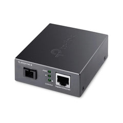 TP-Link Omada FC311A-2 Convertidor de Fibra a RJ45 - Fibra hasta 2km - Velocidad hasta 1Gbps - Auto Negociacion - Tecnologia WDM - Color Gris Oscuro