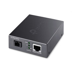 TP-Link Omada FC311B-2 Convertidor de Fibra a RJ45 - Velocidad hasta 1Gbps - Fibra hasta 2km - Auto Negociacion - Ethernet - Tecnologia WDM - Color Gris Oscuro