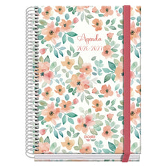 Dohe Prime Candy Agenda Escolar 26/27 - Formato A5 - Dia Pagina - Papel Offset Ahuesado 70g - Cubierta de Carton Plastificado - Espiral - Goma - 15x21x4cm - Multicolor