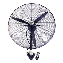 Muvip Ventilador Industrial de Pared - 230W - 3 Velocidades - Oscilante - Mando a Distancia - Color Negro