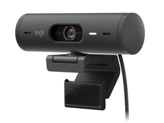 Logitech Brio 505 Webcam - 1080P - Zom Digital 4X - Enfoque Automatico - Microfono Estero - Negro