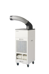 Brother Spot Cooler PD-7100S Climatizador Evaporativo - Potencia Hasta 220W - Flujo Hasta 500 m3/h - Hasta 6 Horas de Enfriamiento - Dos Tanques de 5 Litros Extraibles - Ruedas Multidireccionales - Color Blanco