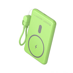 Leotec Powerbank Inalambrico 5.000 mAh - PD 20W - Qi 15W - Color Verde