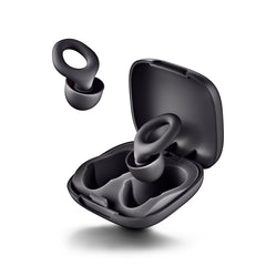 NGS Noon Tapones para Oidos con Reduccion de Ruido - Silicona - Funda y 4 Almohadillas - Color Negro