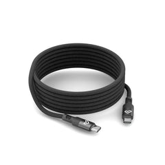 Energy Sistem Magnet Roll Cable USB-C 2.0 - Hasta 60W y 480Mbps - Compatible con PowerDelivery - Recubierto con PVC y Algodon - 1.5 Metros - Color Negro