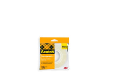 Scotch 508 Cinta Adhesiva 19mm x 33m - Facil de Cortar - Transparente