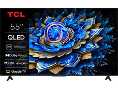 TCL 55T69C Televisor Smart TV 55" QLED UltraHD 4K HDR - Google TV - WiFi, HDMI, USB 3.0, Ethernet, Bluetooth - VESA 200x200mm
