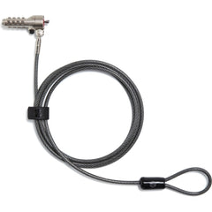 HP Nano Cable Lock - Programmable 4-Digit Combination - 1.83m Vinyl-Coated Galvanised Steel Cable - Swivel Head