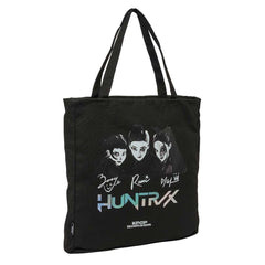 Safta K-Pop Demon Hunters Soul Tote Bag Bolsa de Tela - Cremallera - Bolsillo Interior - Asas de Mano - 36x38x6.5cm - Color Negro