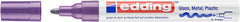 Edding 750 Marqueur Permanent - Pointe Ronde - Trait entre 2 et 4 mm - Encre Opaque - Séchage Rapide - Couleur Violet