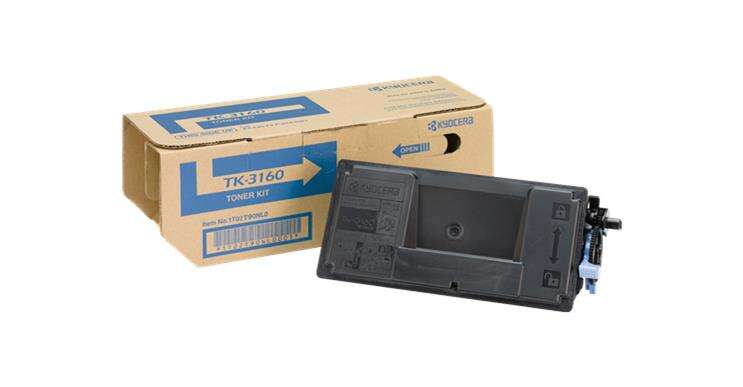 Kyocera TK3160 Negro Cartucho de Toner Original - 1T02T90NL0/1T02T90NL1 - Loja do Tinteiro