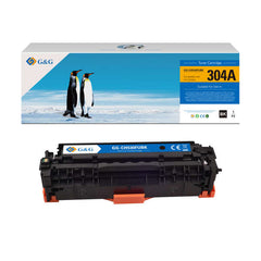 Cartucho de toner genérico preto G&,G HP CC530A/CE410X/CE410A/CF380X/CF380A - Substitui 304A/305X/305A/312X/312A