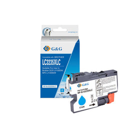 Cartucho de tinta genérico ciano G&,G Brother LC3235XL/LC3233 - substitui LC3235XLC/LC3233C