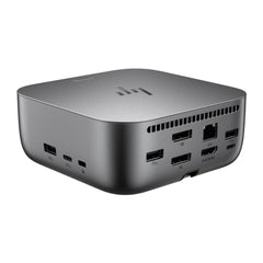 HP Dock G6 100W Thunderbolt 4 con 8 Puertos - 2xUSB-C, 3xUSB-A, 2xDisplay Port, 1xHDMI, 1xRJ-45 - Alimentacion hasta 100W via USB‑C PD - Color Gris
