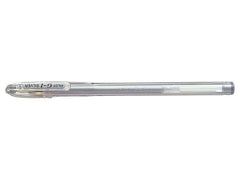 Pilot Boligrafo de Gel G1 - Recargable - Punta de Bola 0.7mm - Trazo 0.32mm - Cuerpo Transparente - Color Plata
