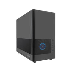 Coolbox MP2 Caja Torre MicroATX - Tamaño Disco Soportado 3.5", 2.5" - USB-A 3.2 Gen1, USB-C 3.2, USB-A 2.0 Gen1 y Audio HD - FullMetal - Color Negro
