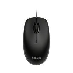 Coolbox U01 Raton USB - Ambidiestro - 1600 DPI - Sensor Optico - Color Negro