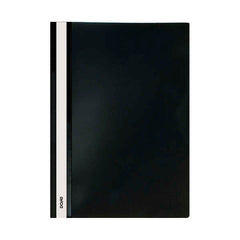 Dohe Dosier con Fastener de Polipropileno - Tamaño A4 - Cubierta Transparente y Trasera Opaca - Ideal para Organizar Documentos