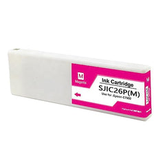 Cartucho de tinta pigmentada magenta genérico Epson SJIC26P - Substitui C33S020620/SJIC26P(M)