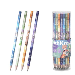 ErichKrause Manga Graphite Pencil - HB Lead - Triangular Barrel - Ergonomic Grip - Assorted Colours