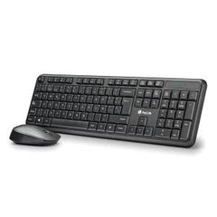 NGS Kit Teclado Inalambrico y Raton Inalambrico 1200dpi - 12 Teclas Multimedia - Indicadores LED - Color Negro