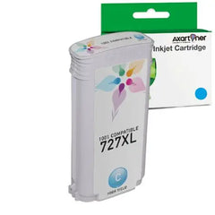 Cartucho de tinta genérico HP 727 ciano - substitui B3P19A/F9J76A