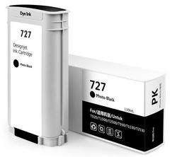 Cartucho de tinta pigmentada genérico preto fosco HP 727 - substitui B3P22A/C1Q12A