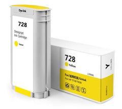 Cartucho de tinta genérico amarelo HP 728 - substitui F9J65A/F9J61A