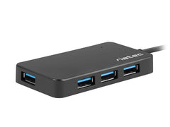 Natec Moth Hub USB - 4 Puertos USB 3.0 - Color Negro