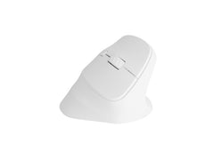 Natec Crake 2 Raton Optico Vertical Inalambrico - 2.400 dpi - Bluetooth + 2,4Ghz - 6 Botones - Color Blanco