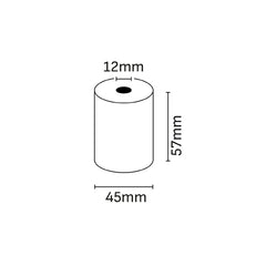 Oqonos Rollo de Papel Termico 57x45x12mm, Libre de BPA, FSC